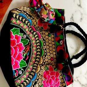 Embroidered women Vintage Bag for party
